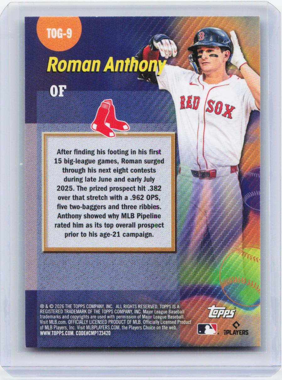 2026 Topps #TOG-9 Roman Anthony Titans of the Game