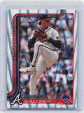 2025 Topps Chrome #90 Hurston Waldrep RayWave Refractors