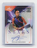 2021 Leaf Young Stars #BA-LF1 Leylah Fernandez Autographs Purple