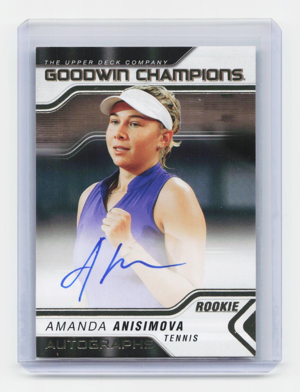 2023 Upper Deck Goodwin Champions #A-AA Amanda Anisimova Autographs