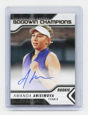2023 Upper Deck Goodwin Champions #A-AA Amanda Anisimova Autographs