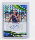 2025 Topps Chrome #CA-IJC Iva Jovic Chrome Autographs Blue Geo Refractor /150
