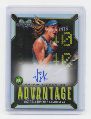 2024 Topps Graphite #AA-VJ Victoria Jimenez Kasintseva Advantage Autographs