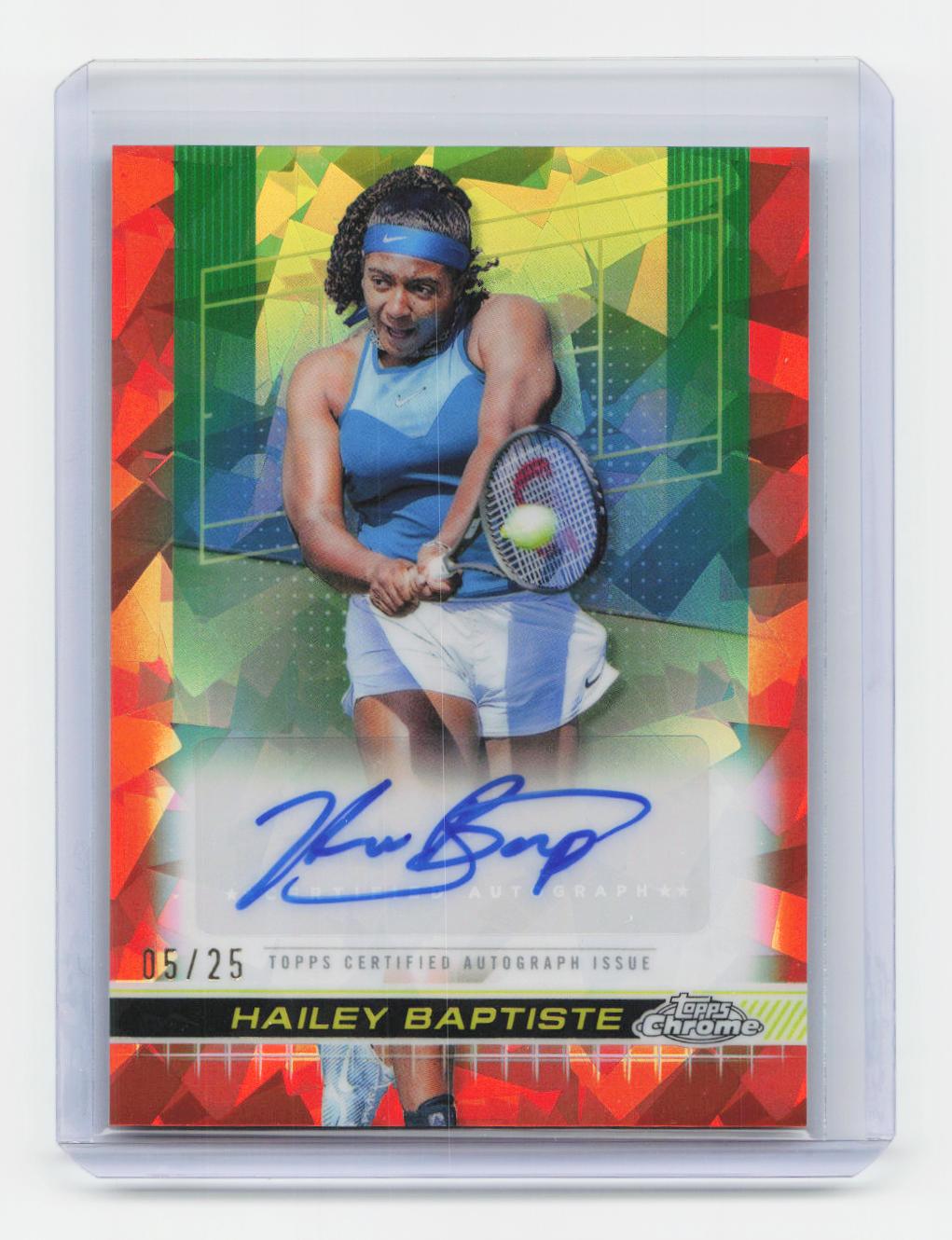2024 Topps Chrome Sapphire #TCA-HBE Hailey Baptiste Autographs Orange /25