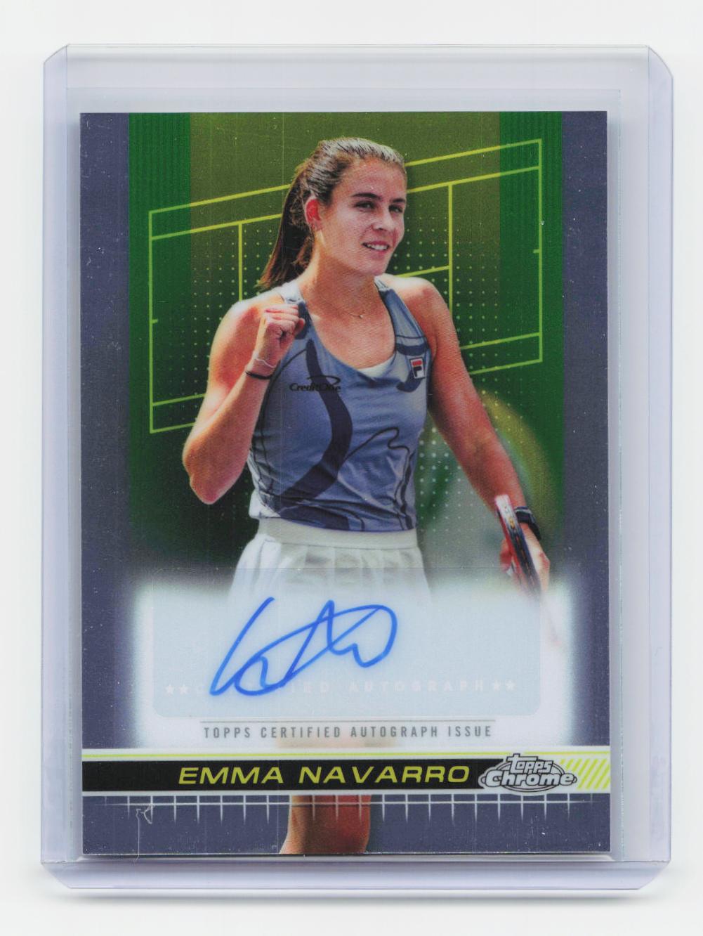 2024 Topps Chrome #TCA-ENO Emma Navarro Autographs