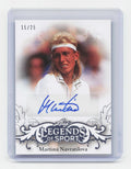 2015 Leaf Ultimate #BA-MN1 Martina Navratilova Silver Etched Foil #/25