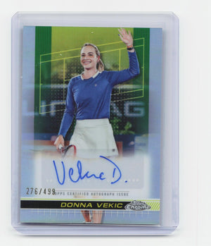 2024 Topps Chrome #TCA-DVC Donna Vekic Autographs Refractor #/499