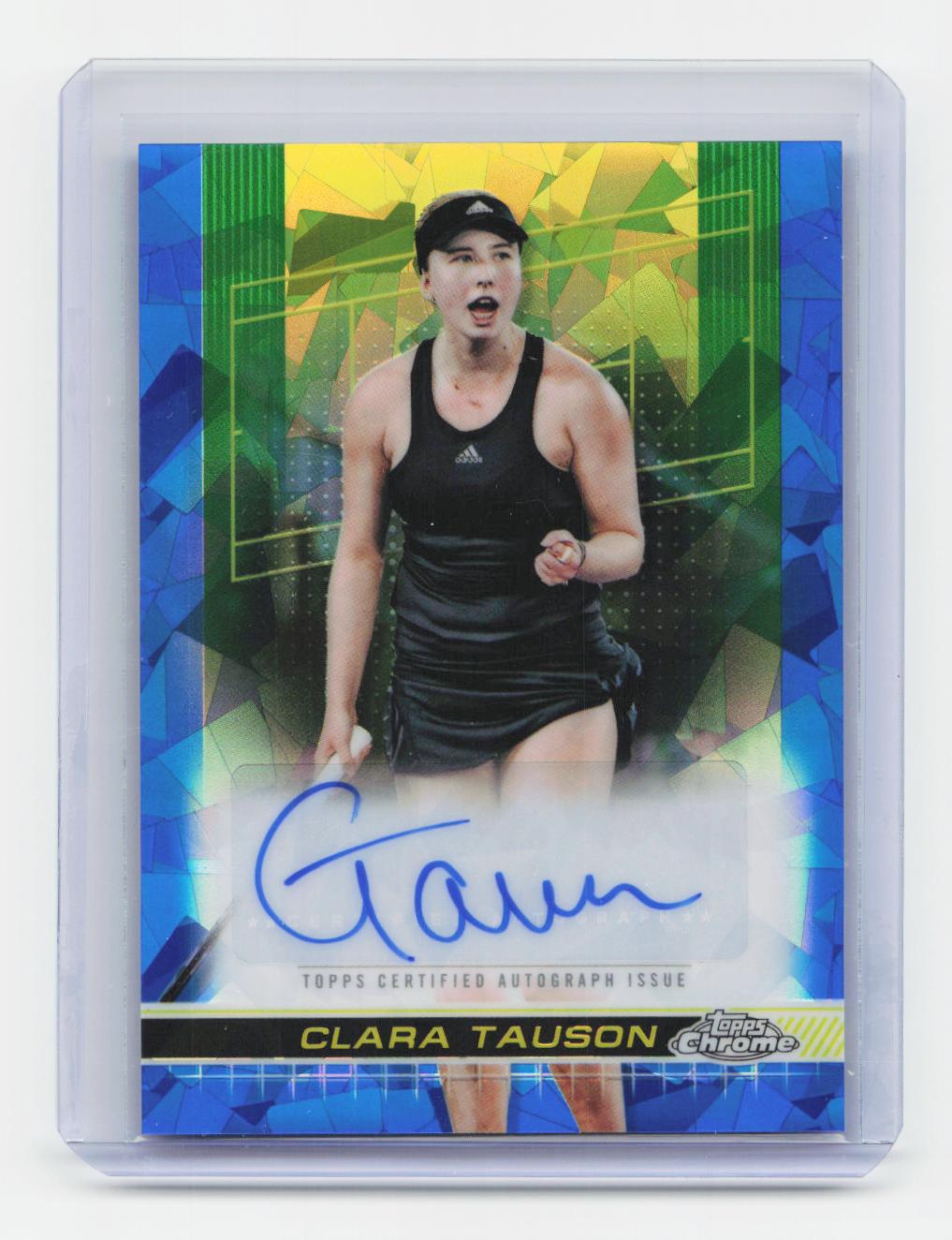 2024 Topps Chrome Sapphire Edition #TCA-CTN Clara Tauson Autographs