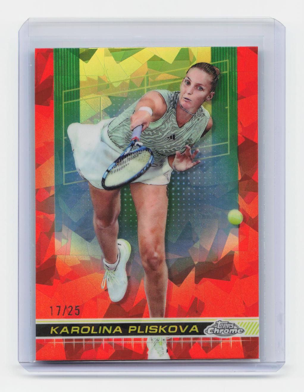 2024 Topps Chrome Sapphire Edition #16 Karolina Pliskova Orange #/25