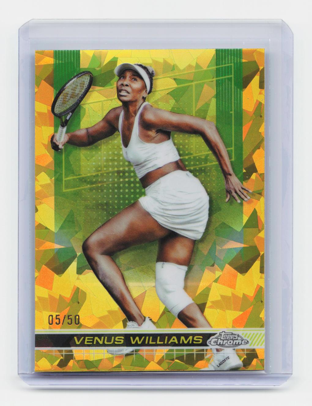 2024 Topps Chrome Sapphire Edition #200 Venus Williams Gold #/50
