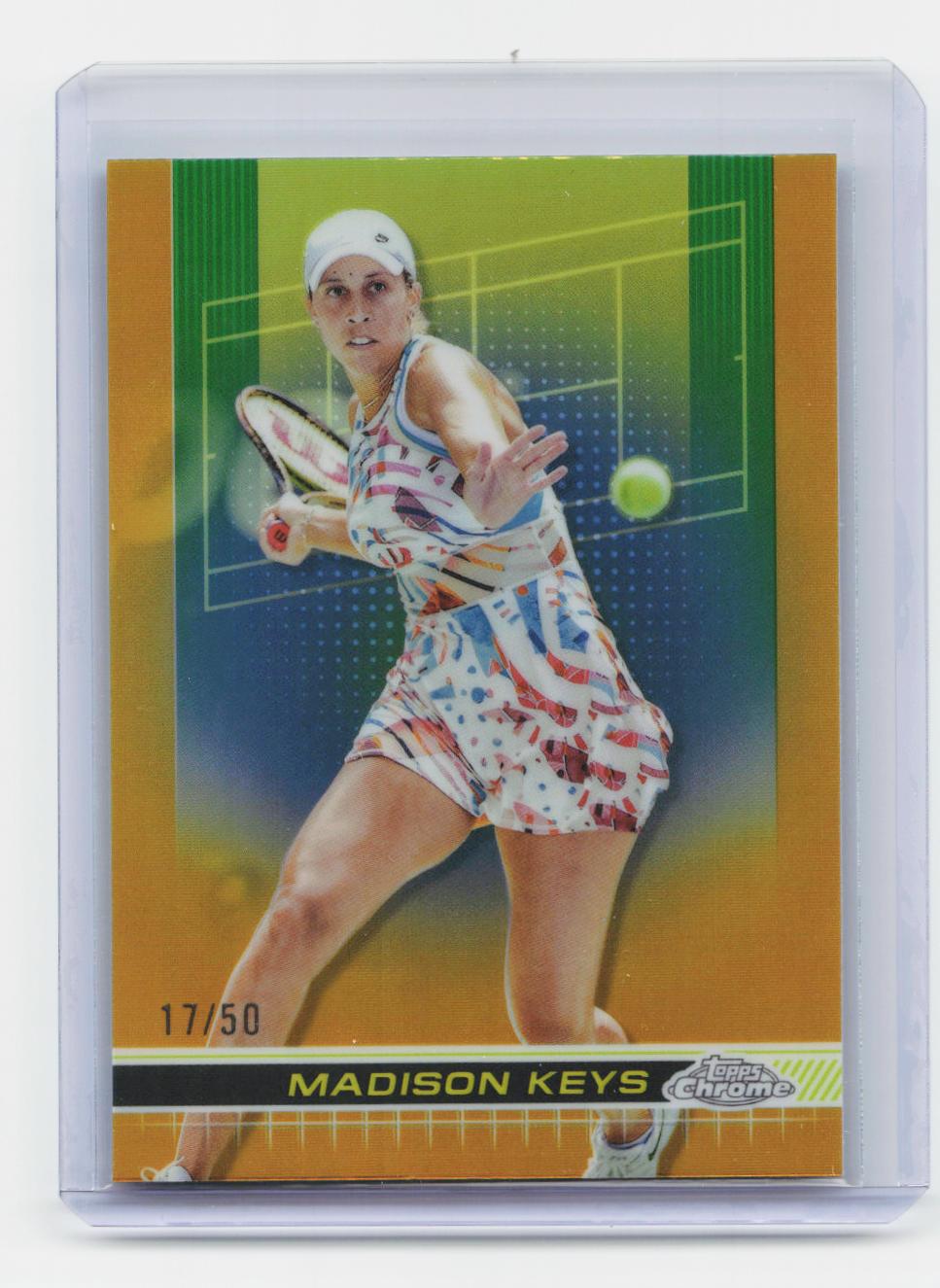 2024 Topps Chrome #95 Madison Keys Gold Refractor #/50