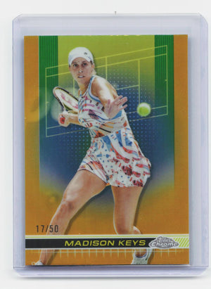 2024 Topps Chrome #95 Madison Keys Gold Refractor #/50