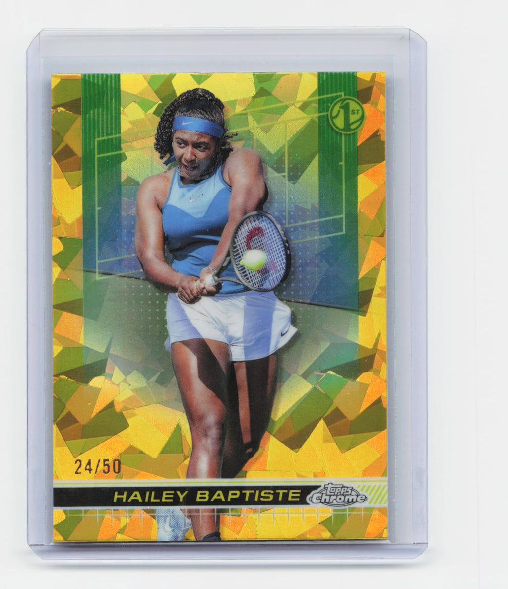 2024 Topps Chrome Sapphire Edition #183 Hailey Baptiste Gold #/50