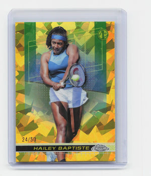 2024 Topps Chrome Sapphire Edition #183 Hailey Baptiste Gold #/50