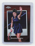 2025 Topps Chrome #CTD-16 Jasmine Paolini Captured Orange Refractor #/25