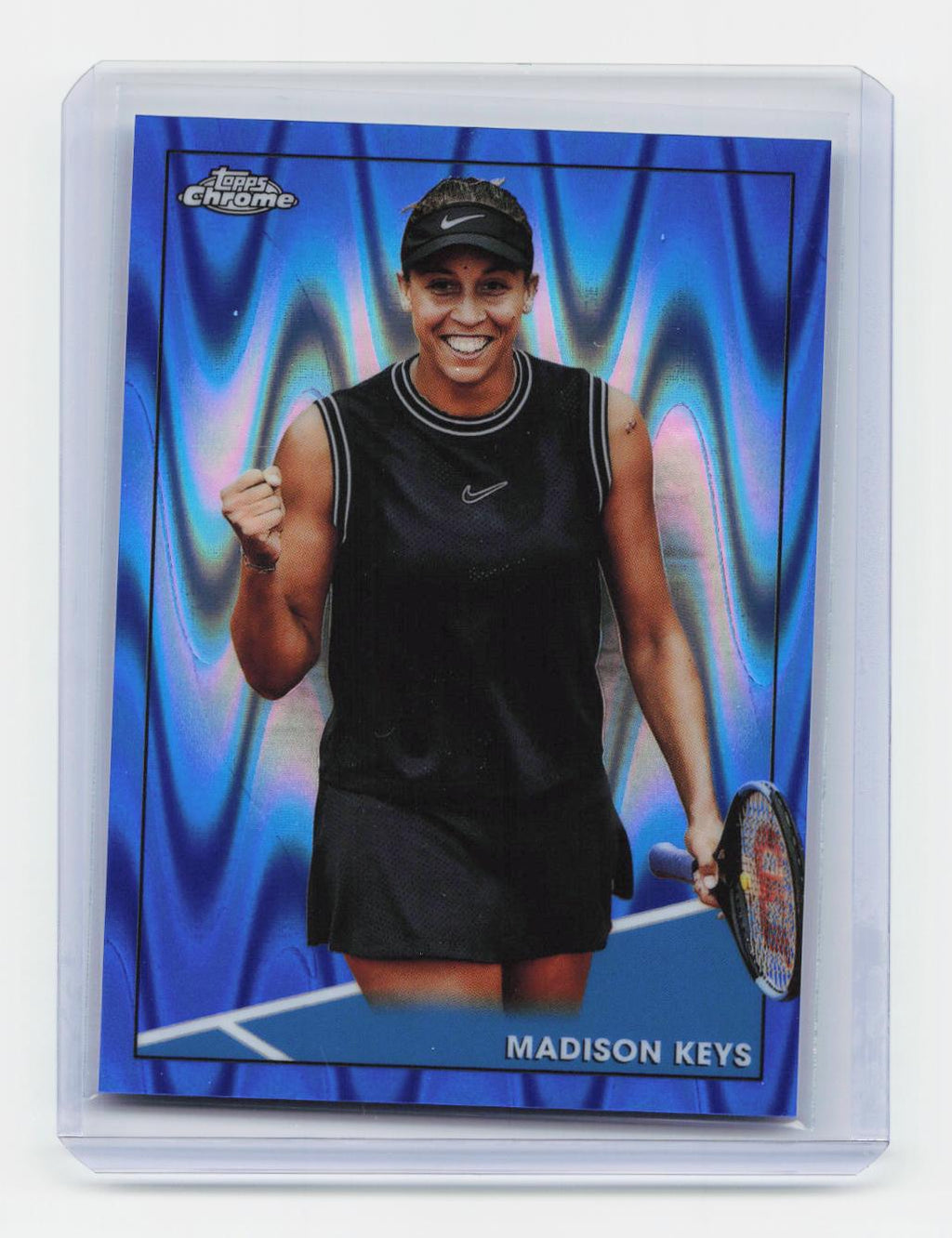 2021 Topps Chrome #34 Madison Keys Blue RayWave #/99
