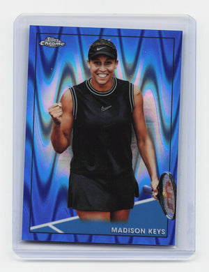 2021 Topps Chrome #34 Madison Keys Blue RayWave #/99
