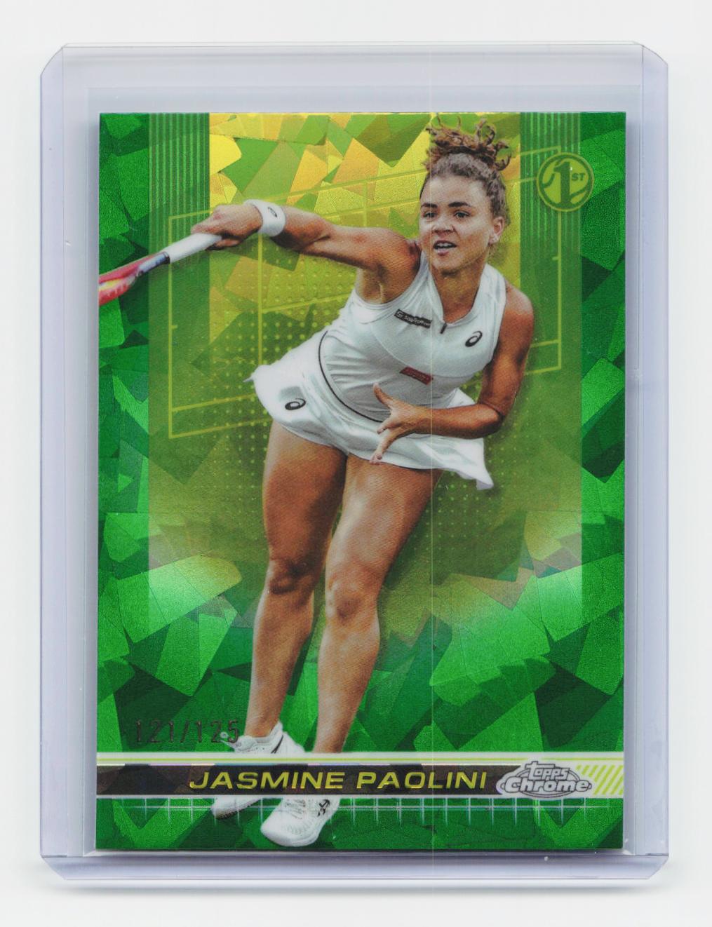 2024 Topps Chrome Sapphire Edition #192 Jasmine Paolini Green #/125