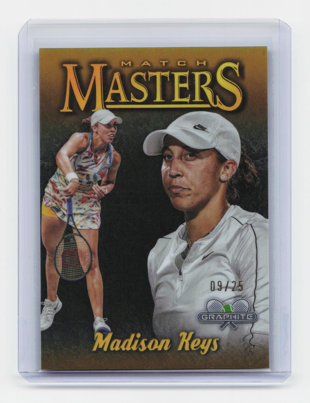 2024 Topps Graphite #MM-MK Madison Keys Match Masters Gold Refractor #/25