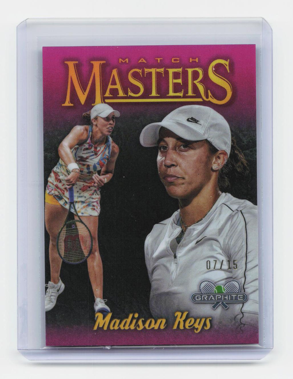 2024 Topps Graphite #MM-MK Madison Keys Match Masters Pink Refractor #/15