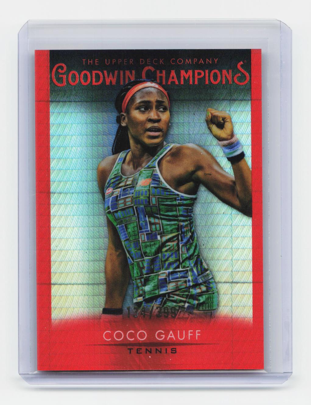 2021 Upper Deck Goodwin Champions #17 Coco Gauff Lucky Red