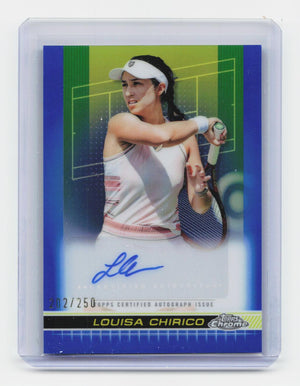 2024 Topps Chrome #TCA-LCO Louisa Chirico Autographs Blue Refractor #/250