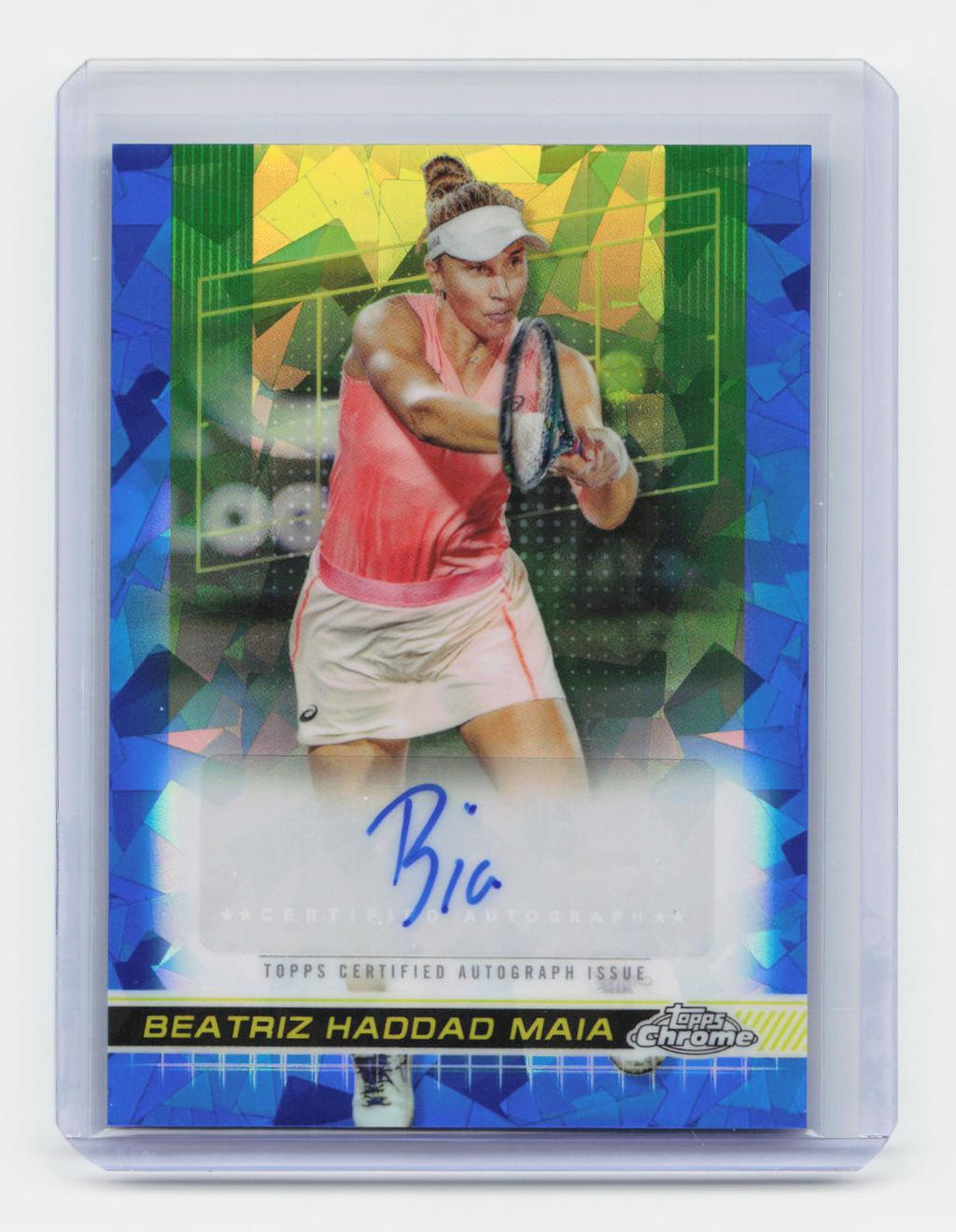 2024 Topps Chrome Sapphire Edition #TCA-BHM Beatriz Haddad Maia Autographs