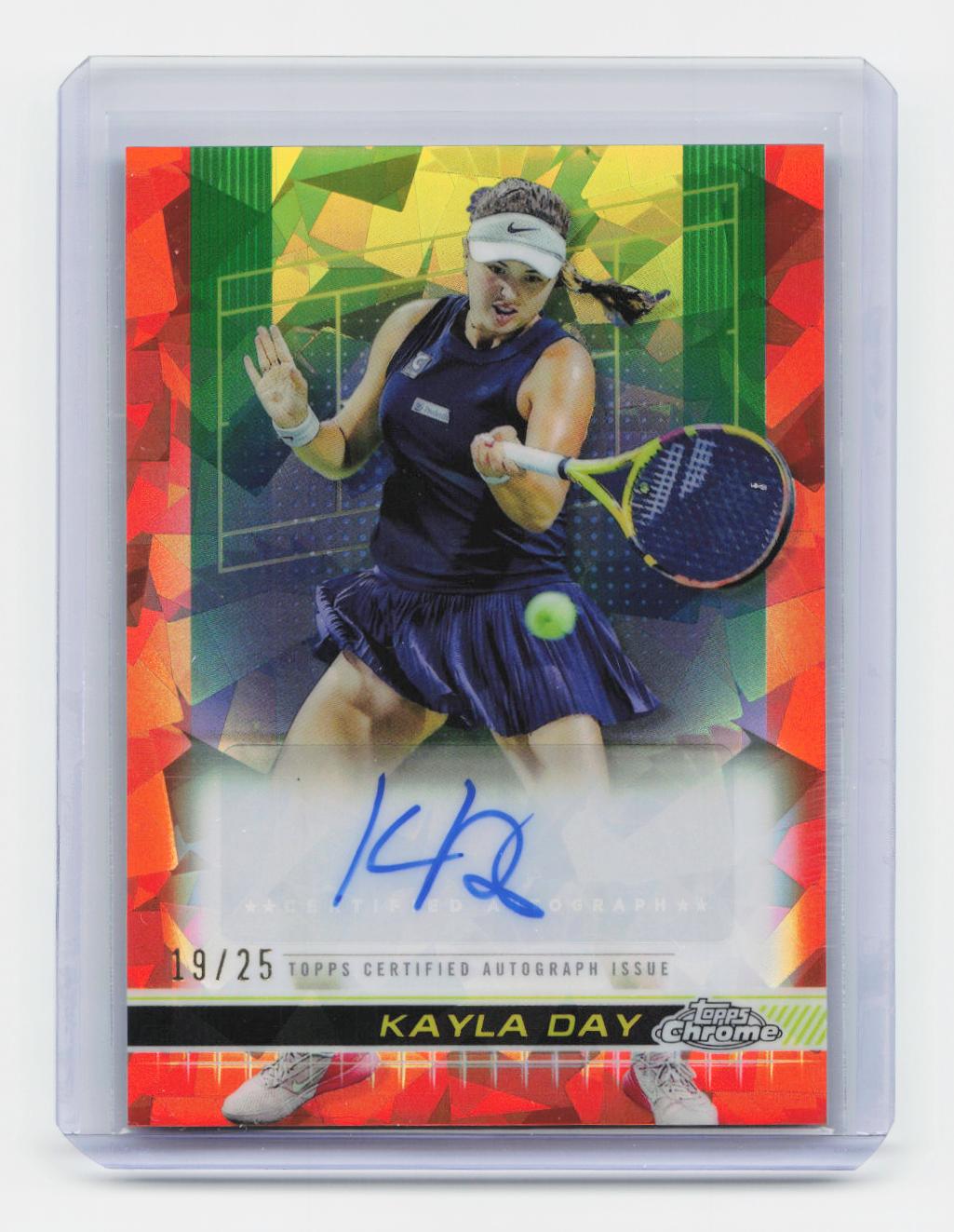2024 Topps Chrome Sapphire Edition #TCA-KDY Kayla Day Autographs Orange #/25