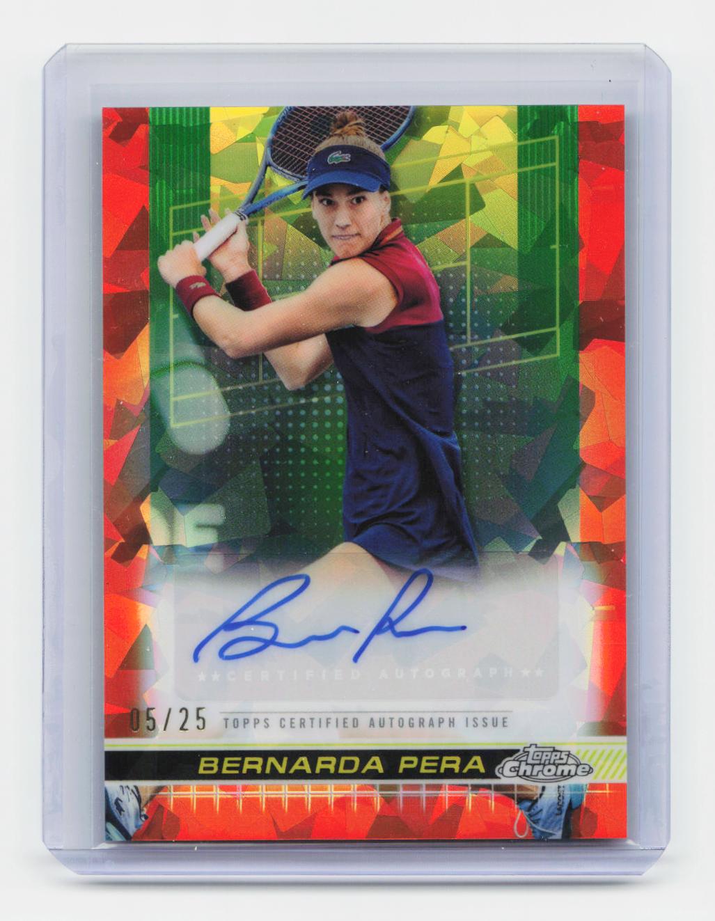 2024 Topps Chrome Sapphire Edition #130 Bernarda Pera Orange /25