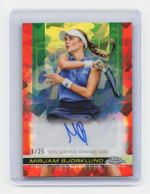 2024 Topps Chrome Sapphire Edition #TCA-MBD Mirjam Bjorklund Auto Orange /25
