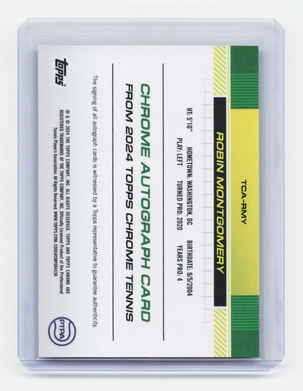 2024 Topps Chrome #TCA-RMY Robin Montgomery Autographs