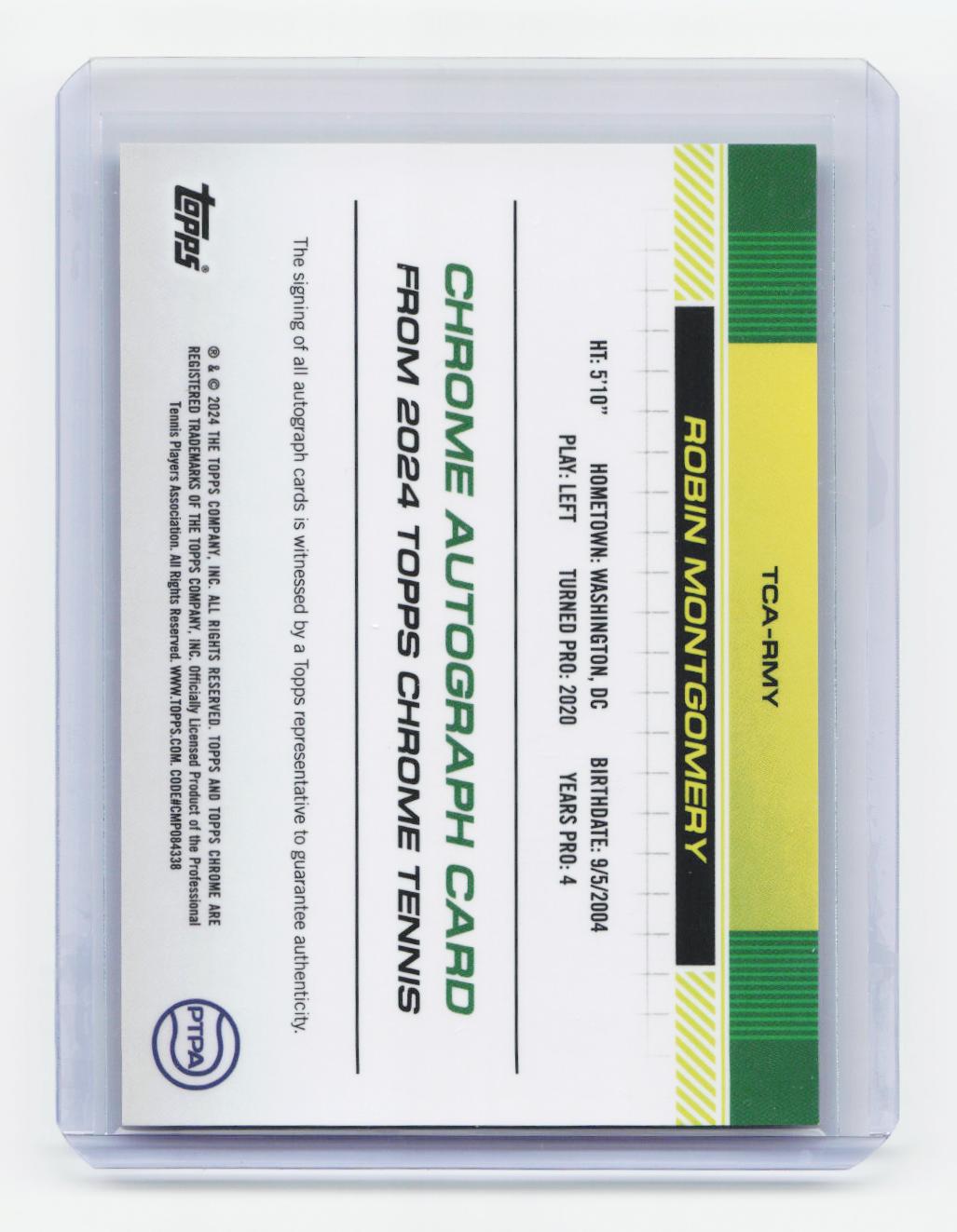 2024 Topps Chrome #TCA-RMY Robin Montgomery Autographs