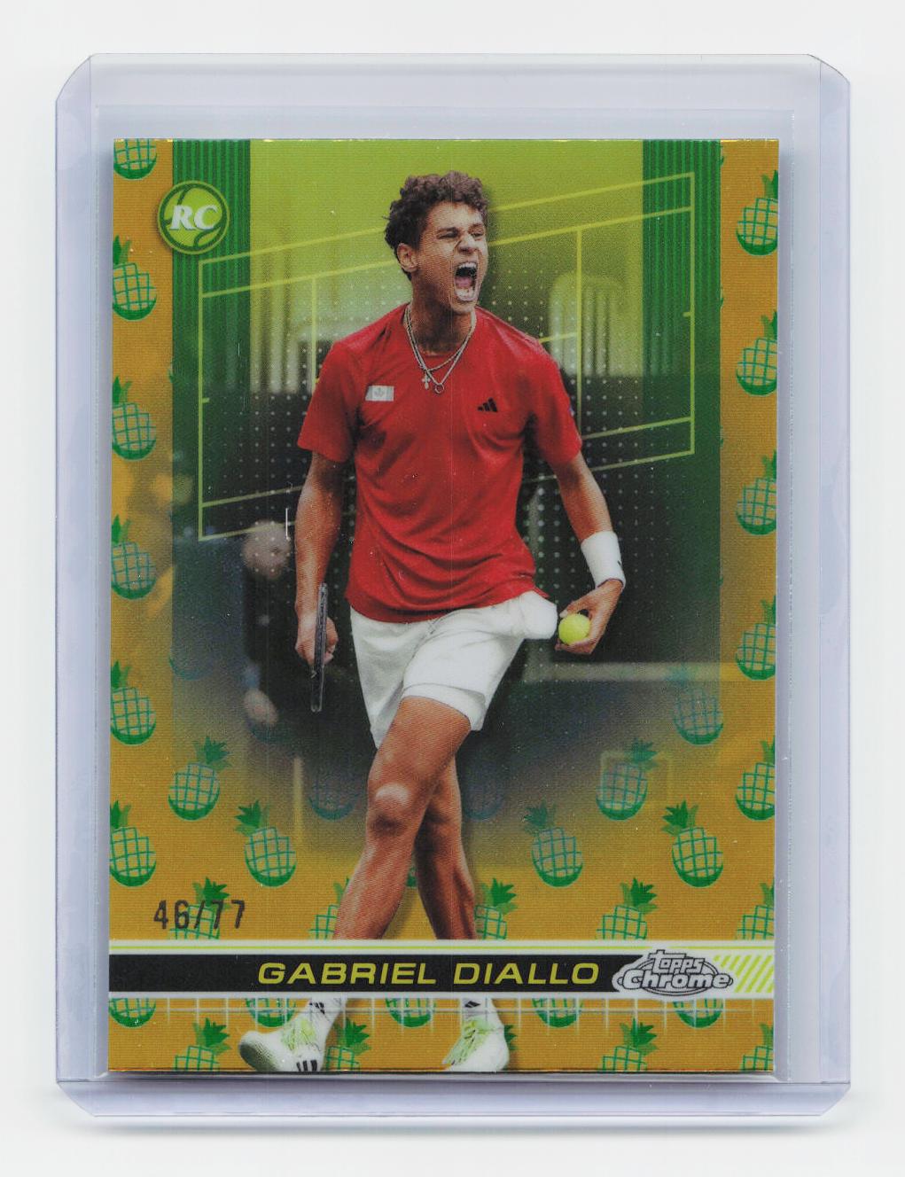 2024 Topps Chrome #30 Gabriel Diallo Pineapple Refractor #/77