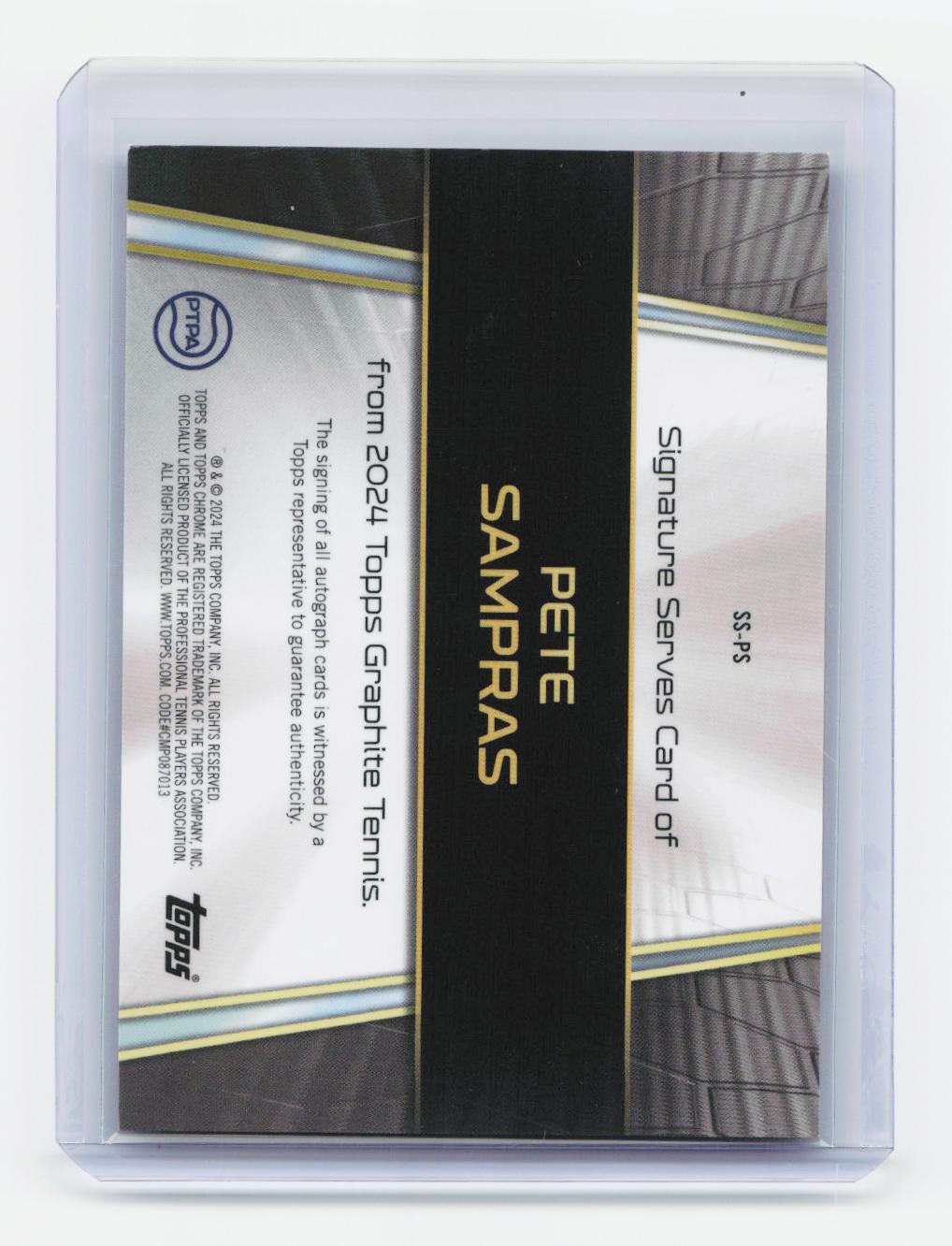 2024 Topps Graphite #SS-PS Pete Sampras Signature Serves
