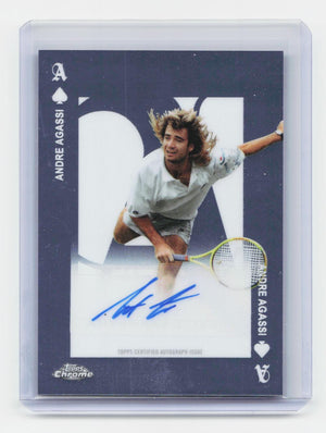 2025 Topps Chrome #AA-AA Andre Agassi Aces Autographs