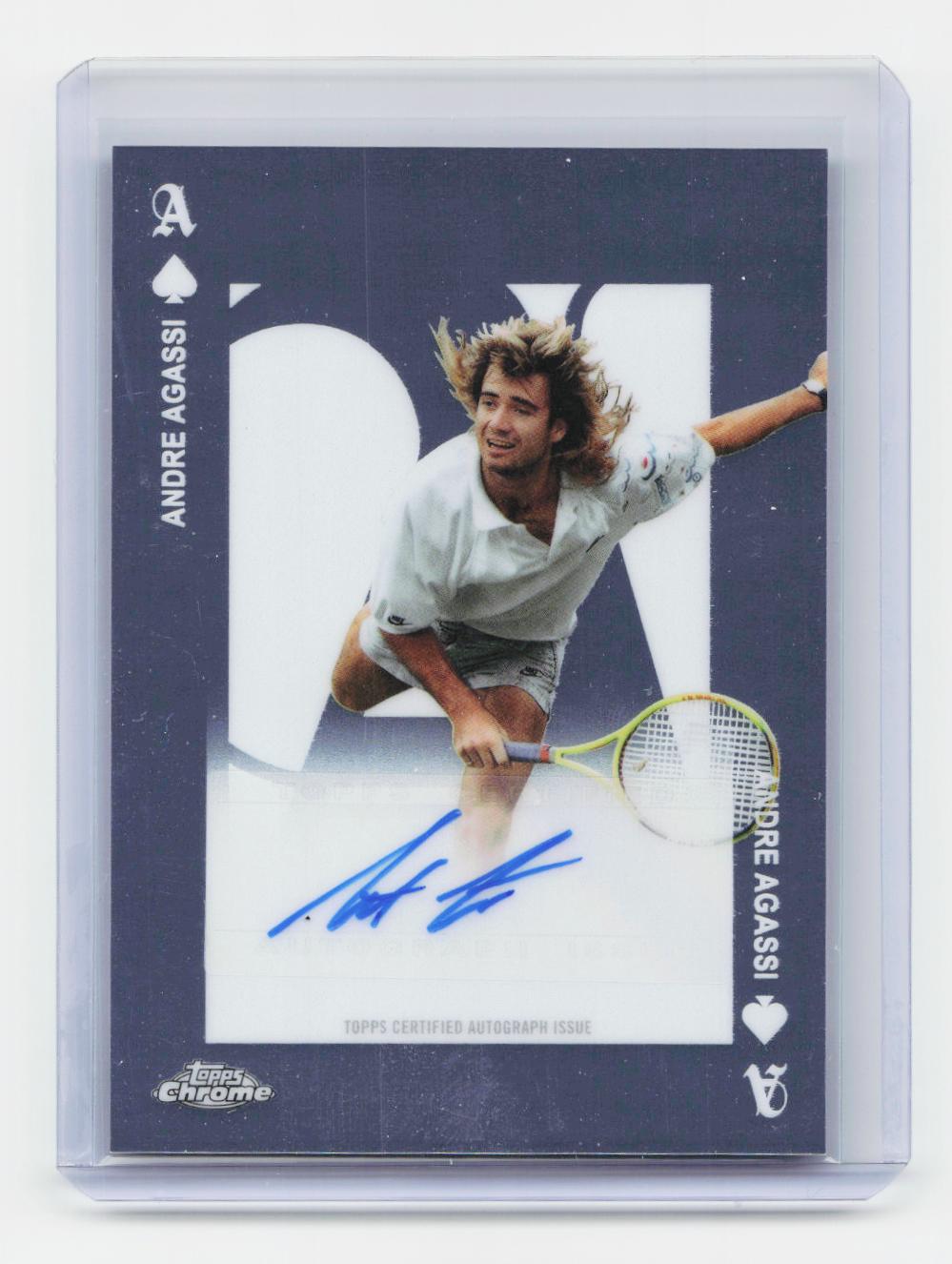 2025 Topps Chrome #AA-AA Andre Agassi Aces Autographs