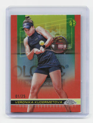 2024 Topps Chrome #6 Veronika Kudermetova Orange Refractor #/25