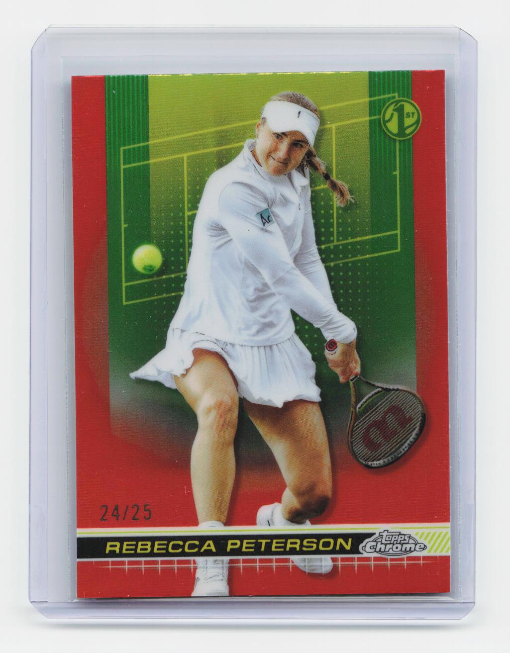 2024 Topps Chrome #102 Rebecca Peterson Orange Refractor #/25