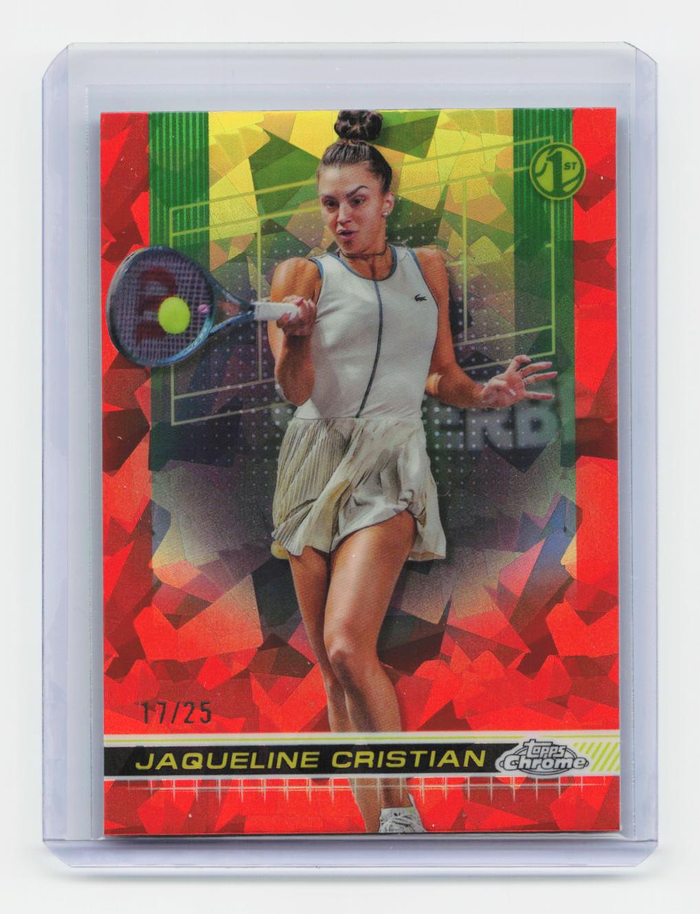 2024 Topps Chrome Sapphire Edition #144 Jaqueline Cristian Orange #/25
