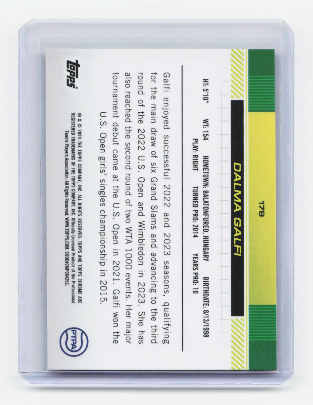 2024 Topps Chrome Sapphire Edition #178 Dalma Galfi Orange #/25