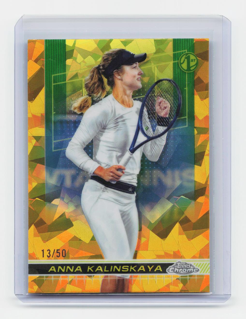 2024 Topps Chrome Sapphire Edition #33 Anna Kalinskaya Gold #/50