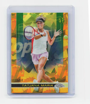 2024 Topps Chrome Sapphire Edition #3 Tatjana Maria Gold #/50
