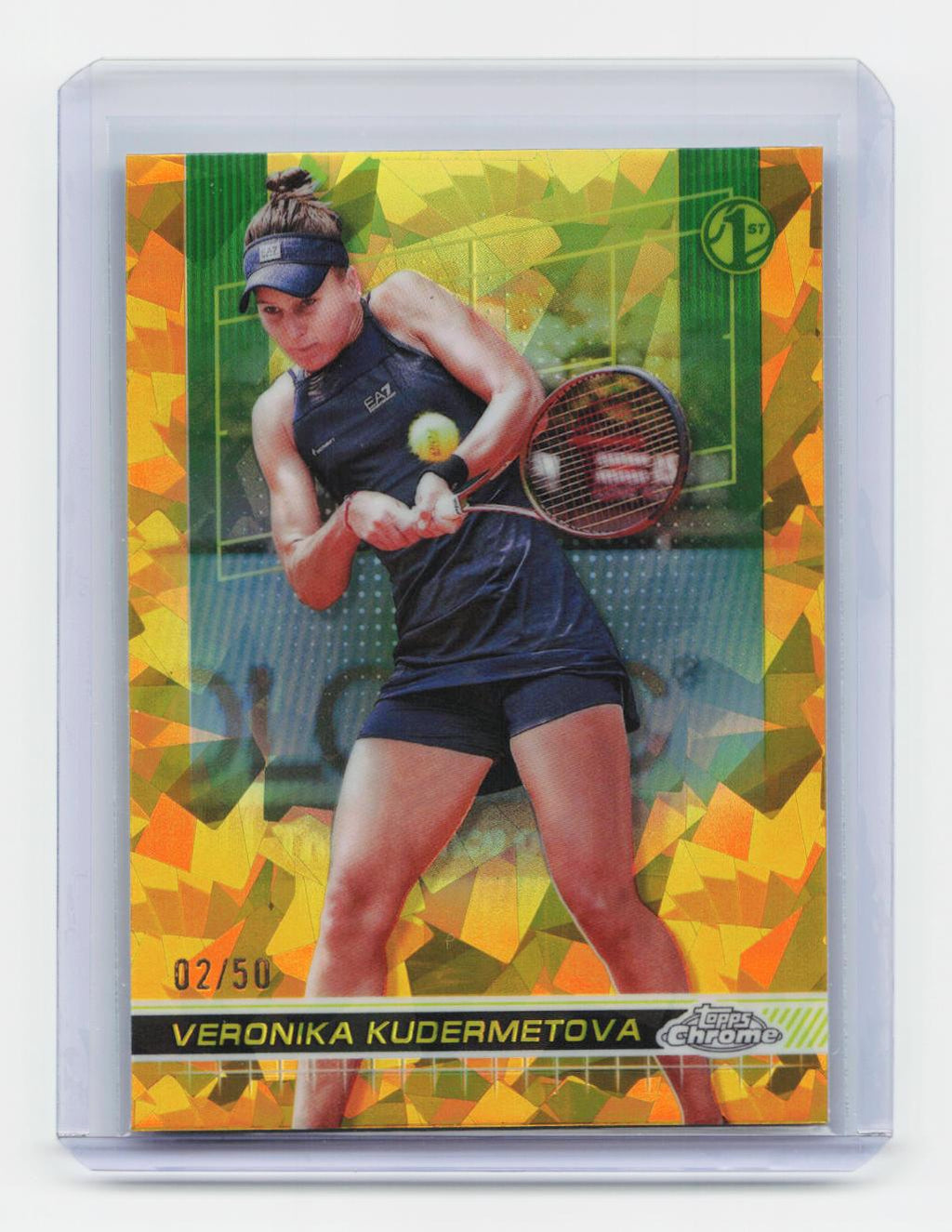 2024 Topps Chrome Sapphire Edition #6 Veronika Kudermetova Gold #/50
