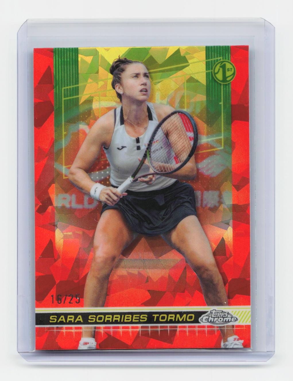 2024 Topps Chrome Sapphire Edition #107 Sara Sorribes Tormo Orange #/25
