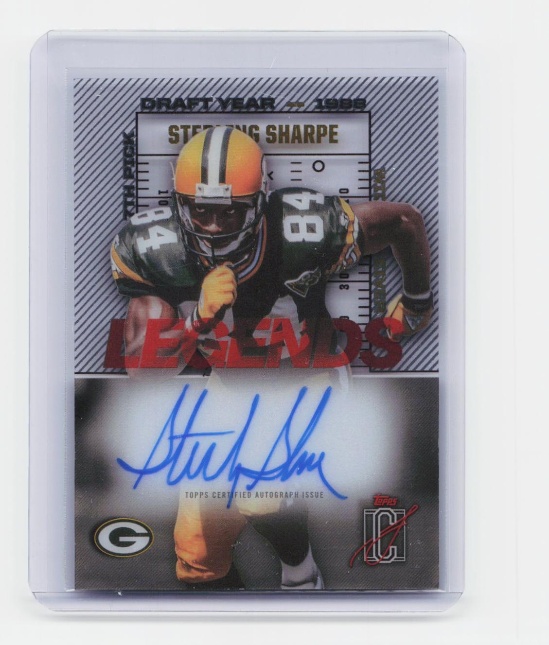 2025 Topps Signature Class #LTCA-SS Sterling Sharpe Legends Crystal Clear Auto