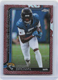 2025 Topps Chrome #136 Dyami Brown Football Leather Refractor