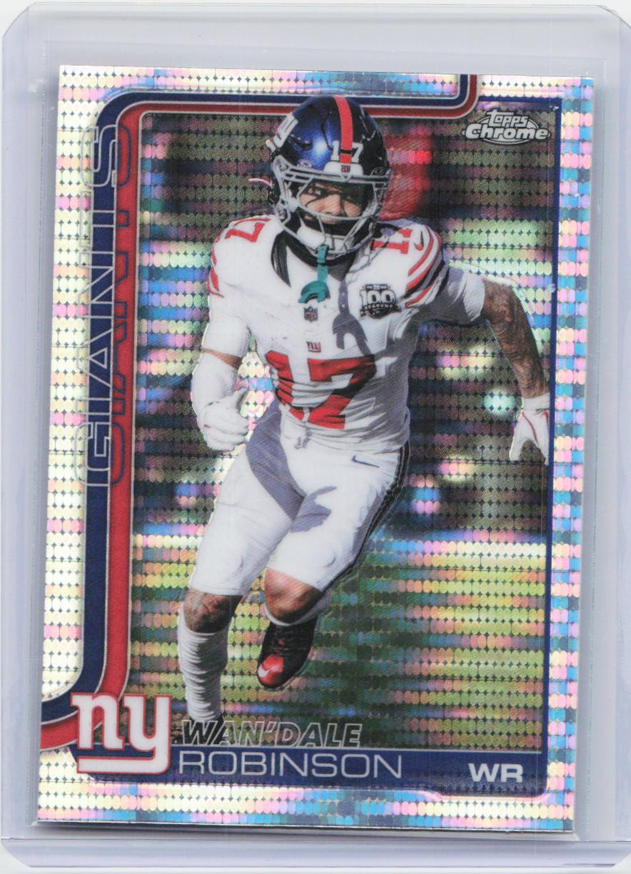 2025 Topps Chrome #227 Wan'Dale Robinson Pulsar Refractor