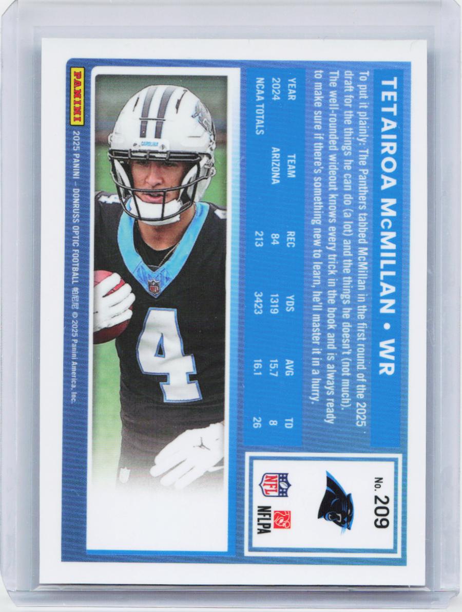 2025 Donruss Optic #209 Tetairoa McMillan