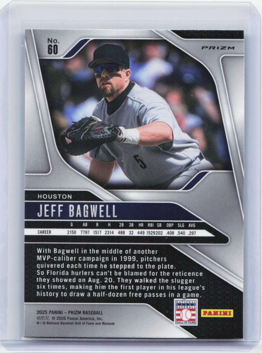 2025 Panini Prizm #60 Jeff Bagwell Green Prizms