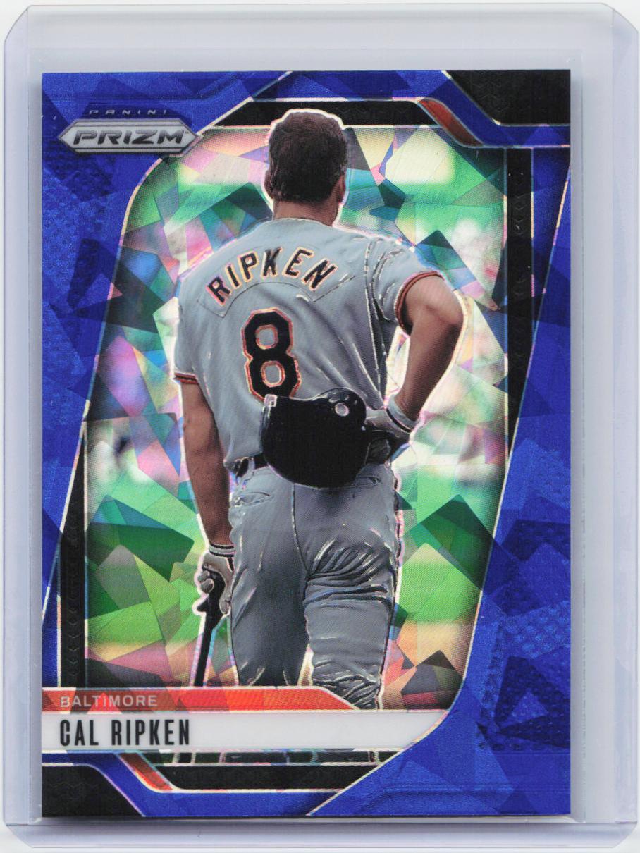 2025 Panini Prizm #123 Cal Ripken Blue Ice Prizms